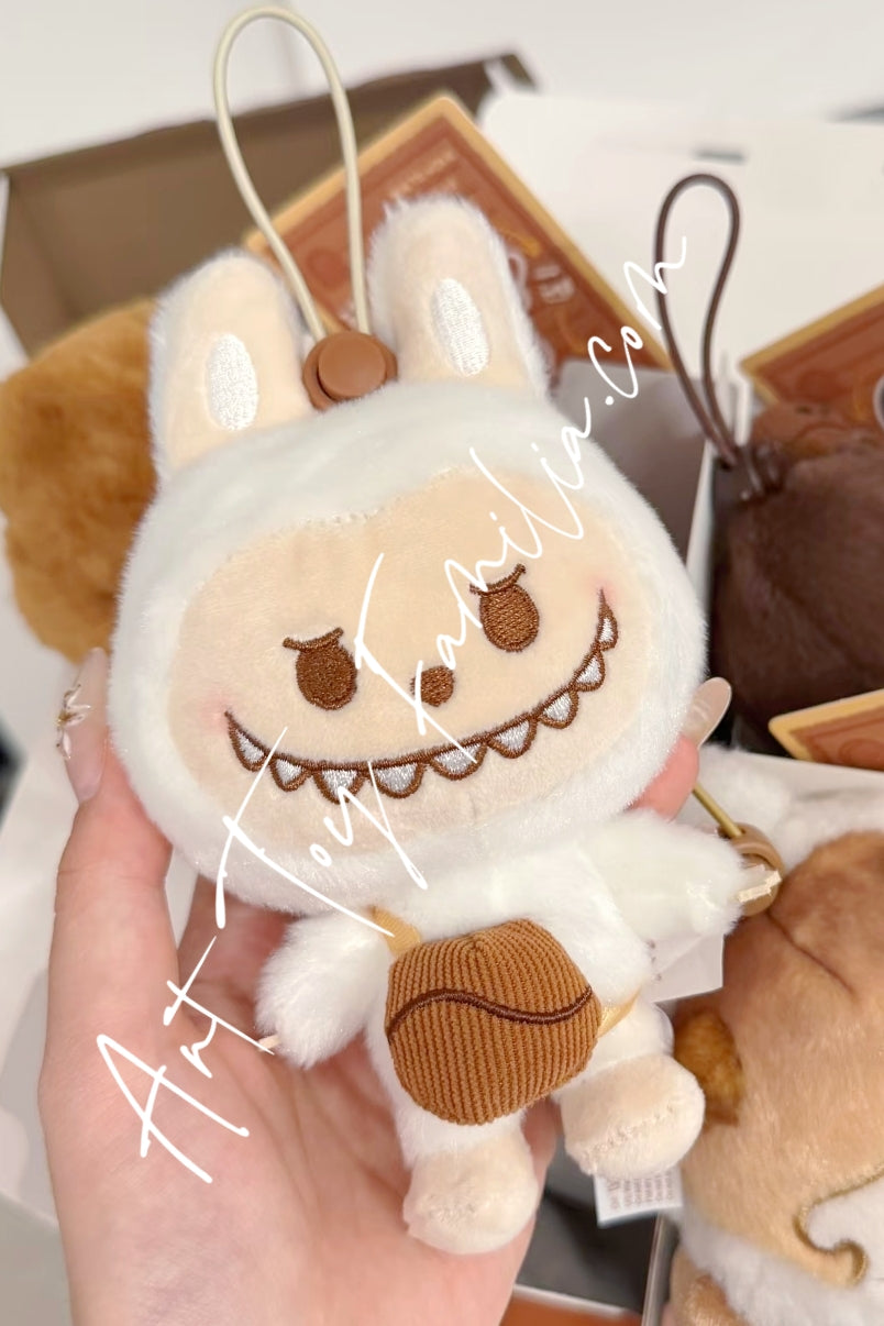 Popmart Pop Bean Coffee Factory Series Plush Pendant Labubu