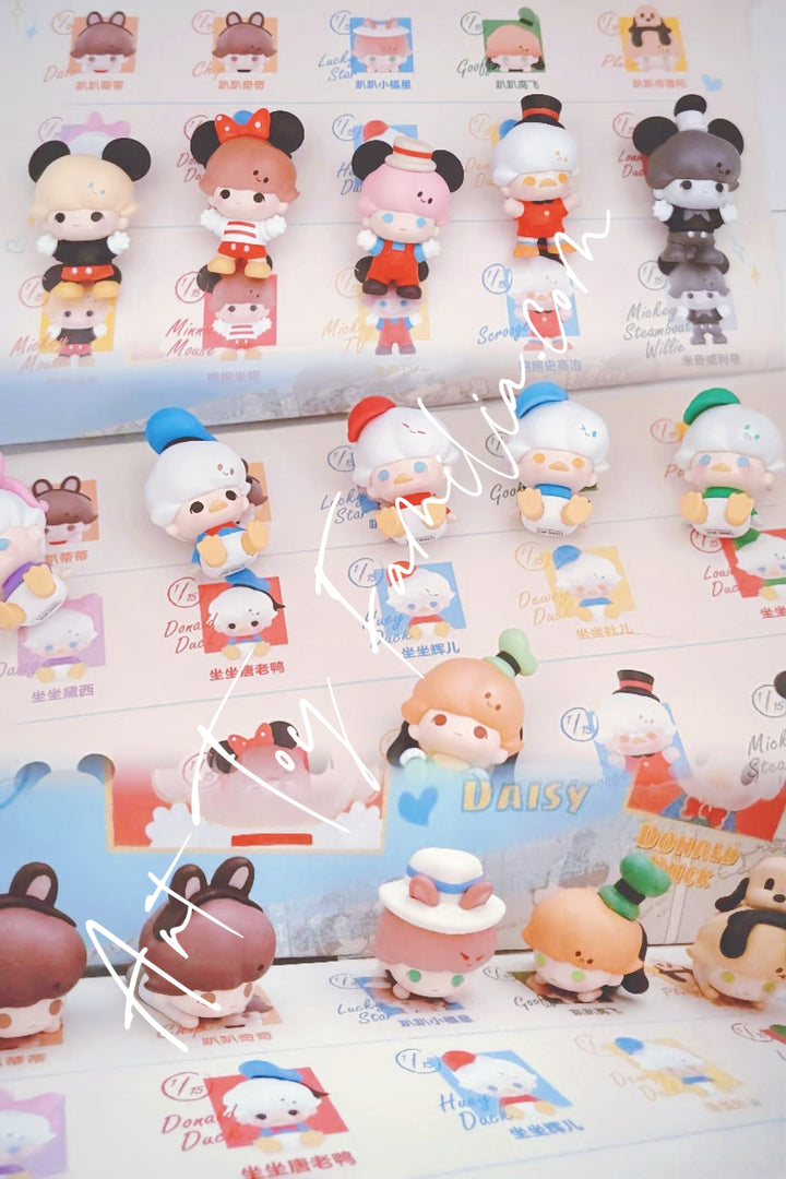 Popmart Pop Bean Dimoo World × Disney Classic Series Full Set 5