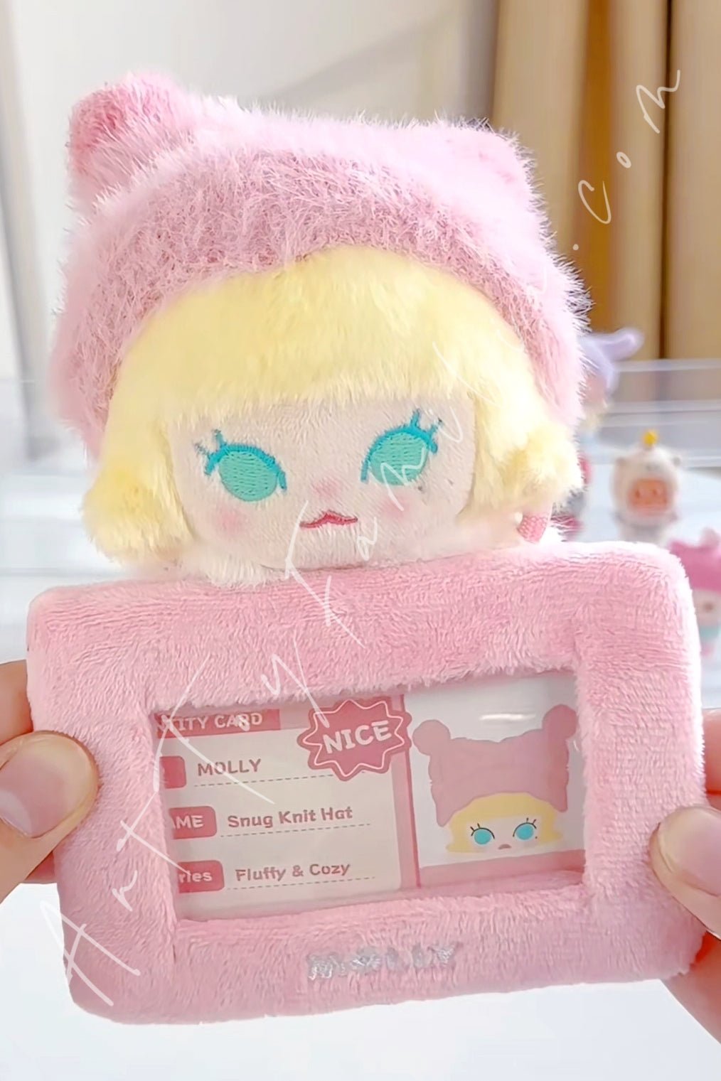 Pop Bean Fluffy & Cozy Series Card Holder Pendant - 毛绒绒暖呼呼