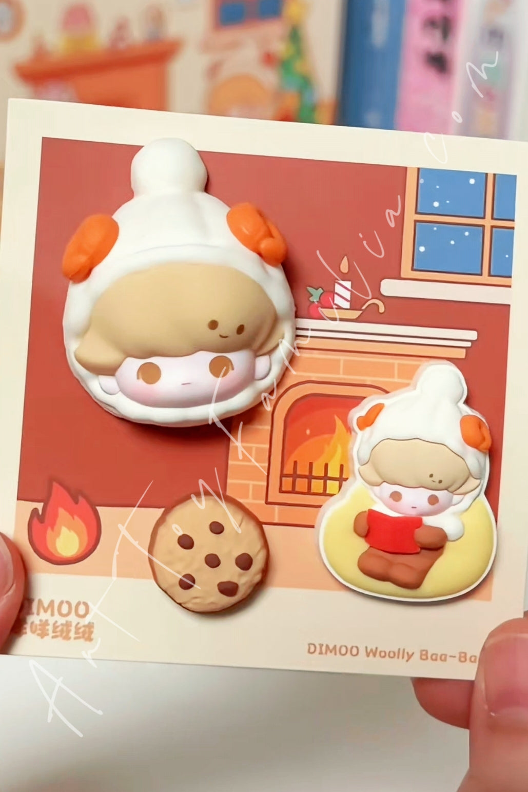 Popmart Pop Bean Fluffy & Cozy Series Decorative Charm Dimoo Woolly Baa-Baa