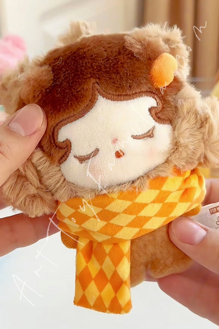 Popmart Pop Bean Fluffy & Cozy Series Plush Pendant Crybaby Fuzzy Bear