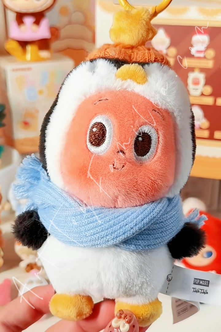 Popmart Pop Bean Fluffy & Cozy Series Plush Pendant Twinkle Twinkle Cozy Penguin