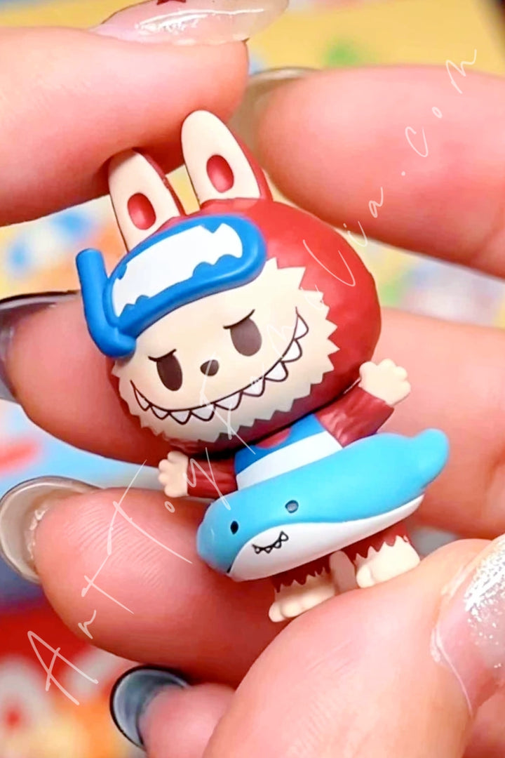 Popmart Pop Bean Island Vacation Series LABUBU Shark Dive