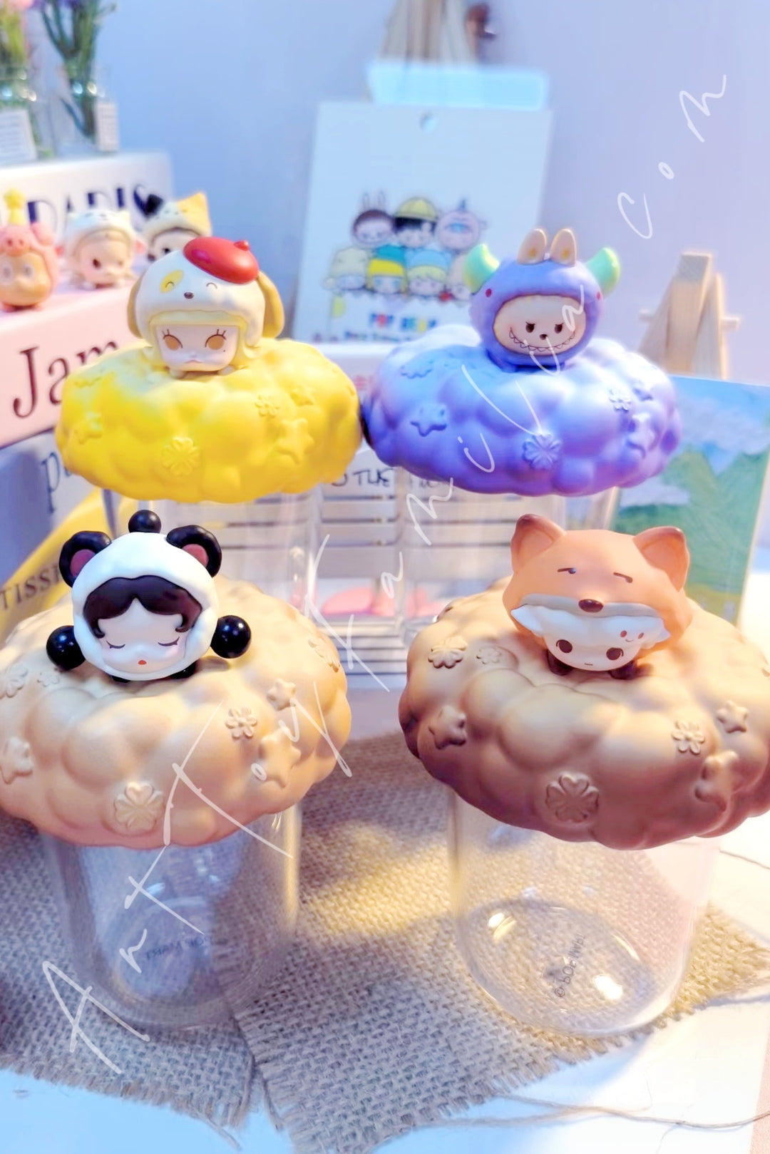 Popmart Pop Bean Pajama Party Series Blind Bottle Sealed Fullset