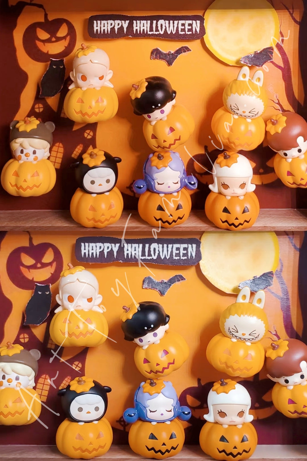 Popmart Pop Bean Pumpkin Halloween Series Fullset