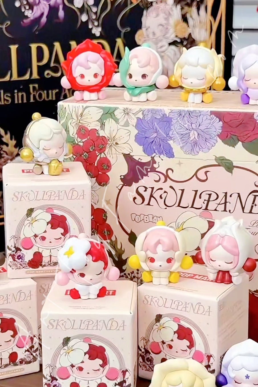 POP MART - Pop Bean Skullpanda Petals in Four Acts Series Sealed Full Set