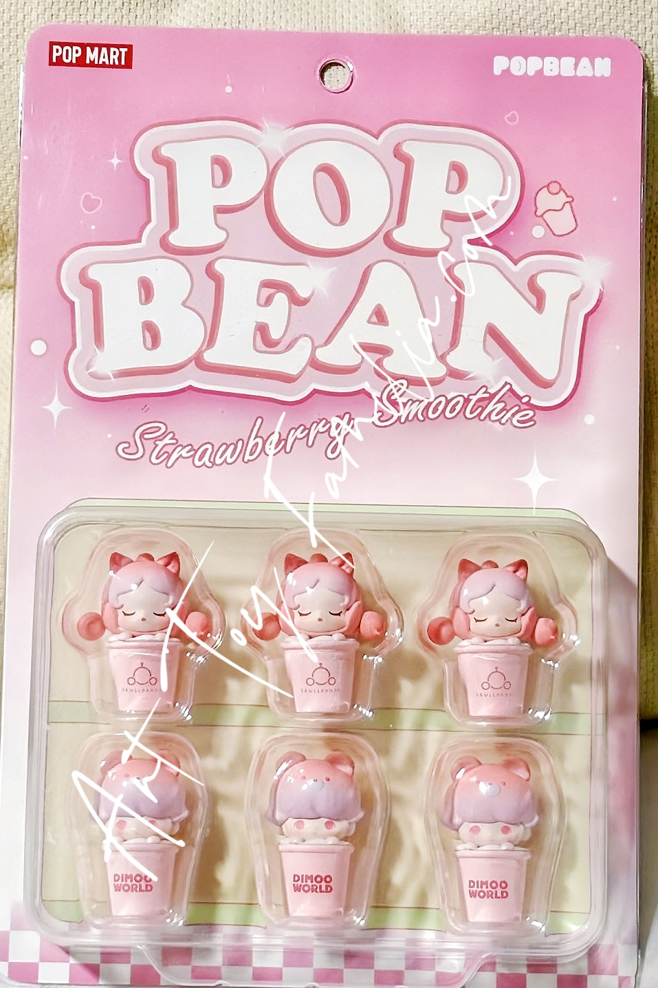 Popmart Pop Bean Strawberry Smoothie Series Fullset 1
