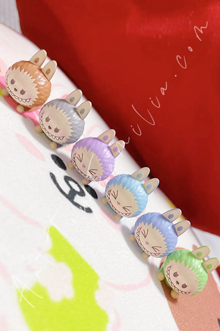 Popmart Pop Bean The Monsters Labubu Forest Lying Baby Set