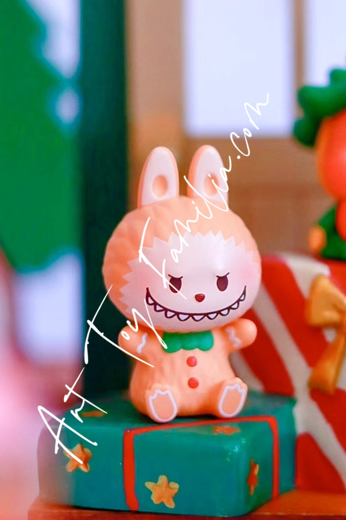 Popmart Pop Bean The Monsters Labubu Gingerbread Man Christmas Party Series