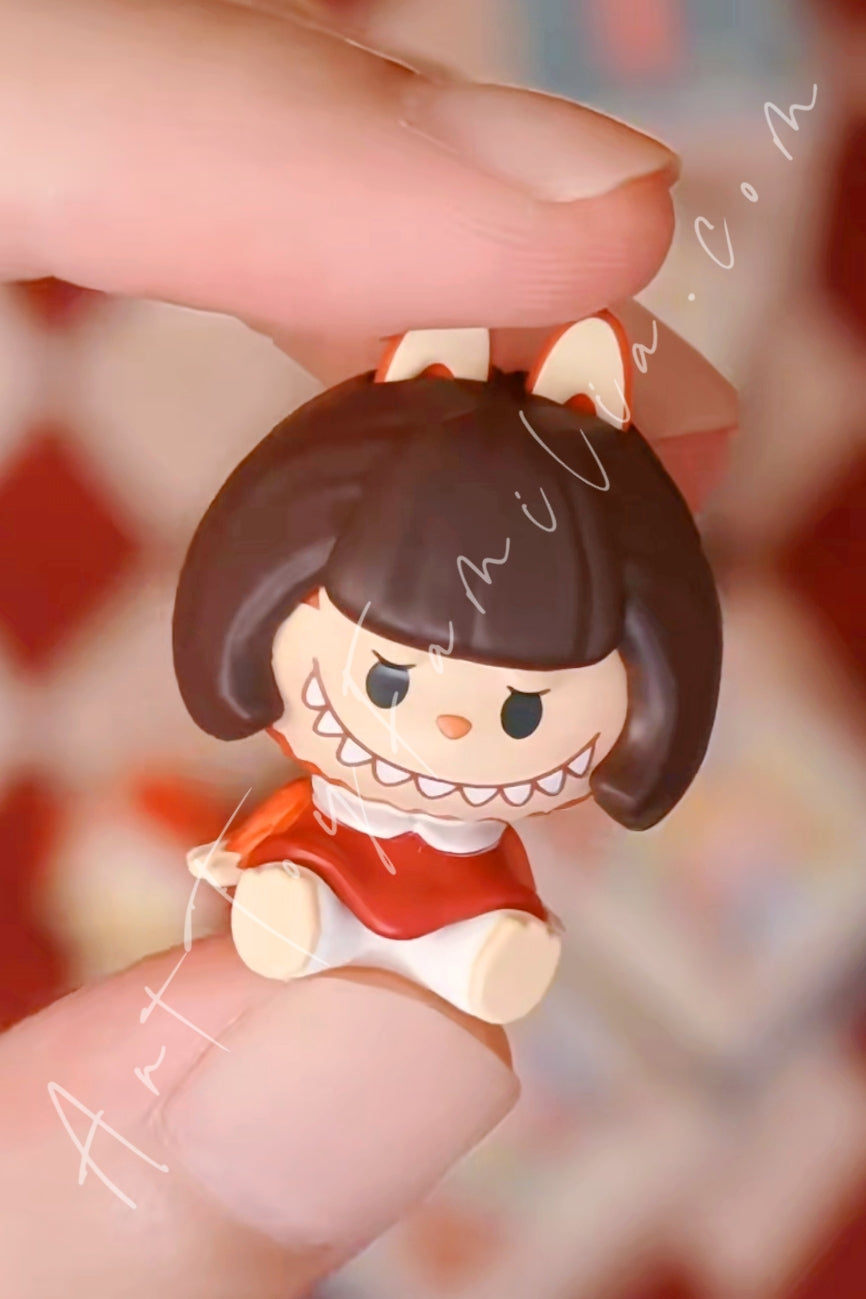 Popmart Pop Bean The Monsters Labubu Hair Salon Series Blunt Bangs