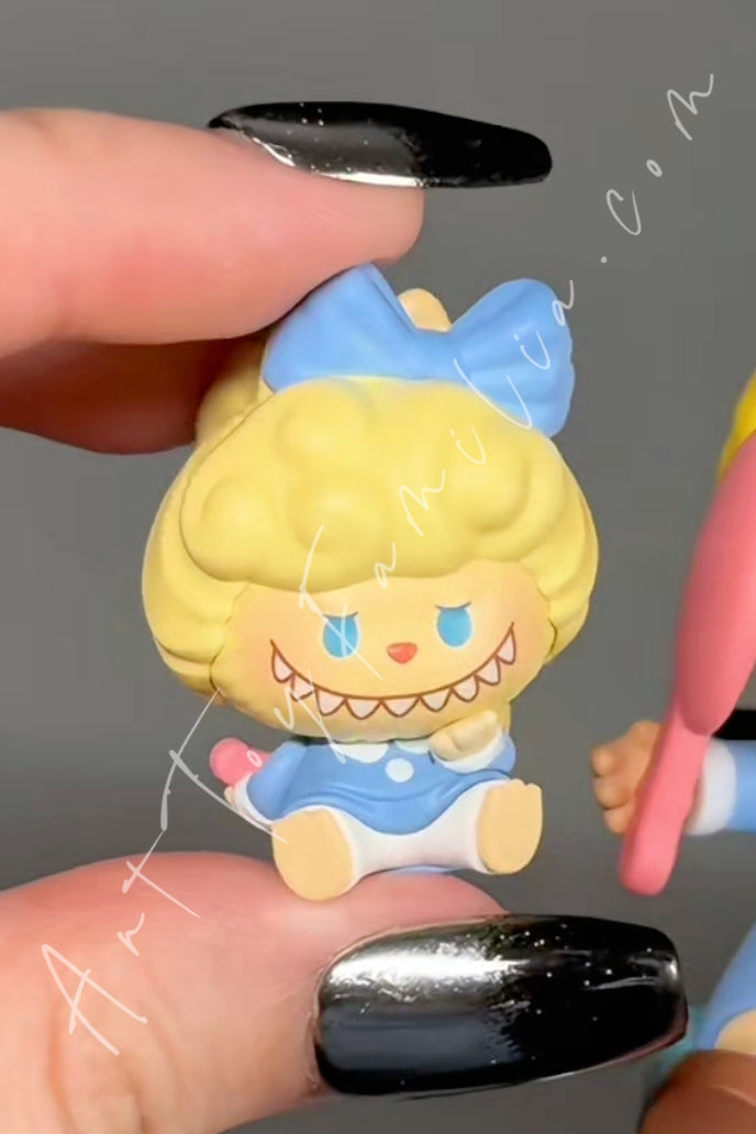 Popmart Pop Bean The Monsters Labubu Hair Salon Series High Ponytail