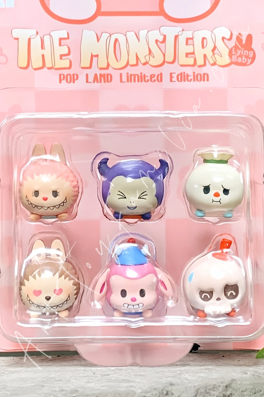 Popmart Pop Bean The Monsters Labubu Lying Baby Set