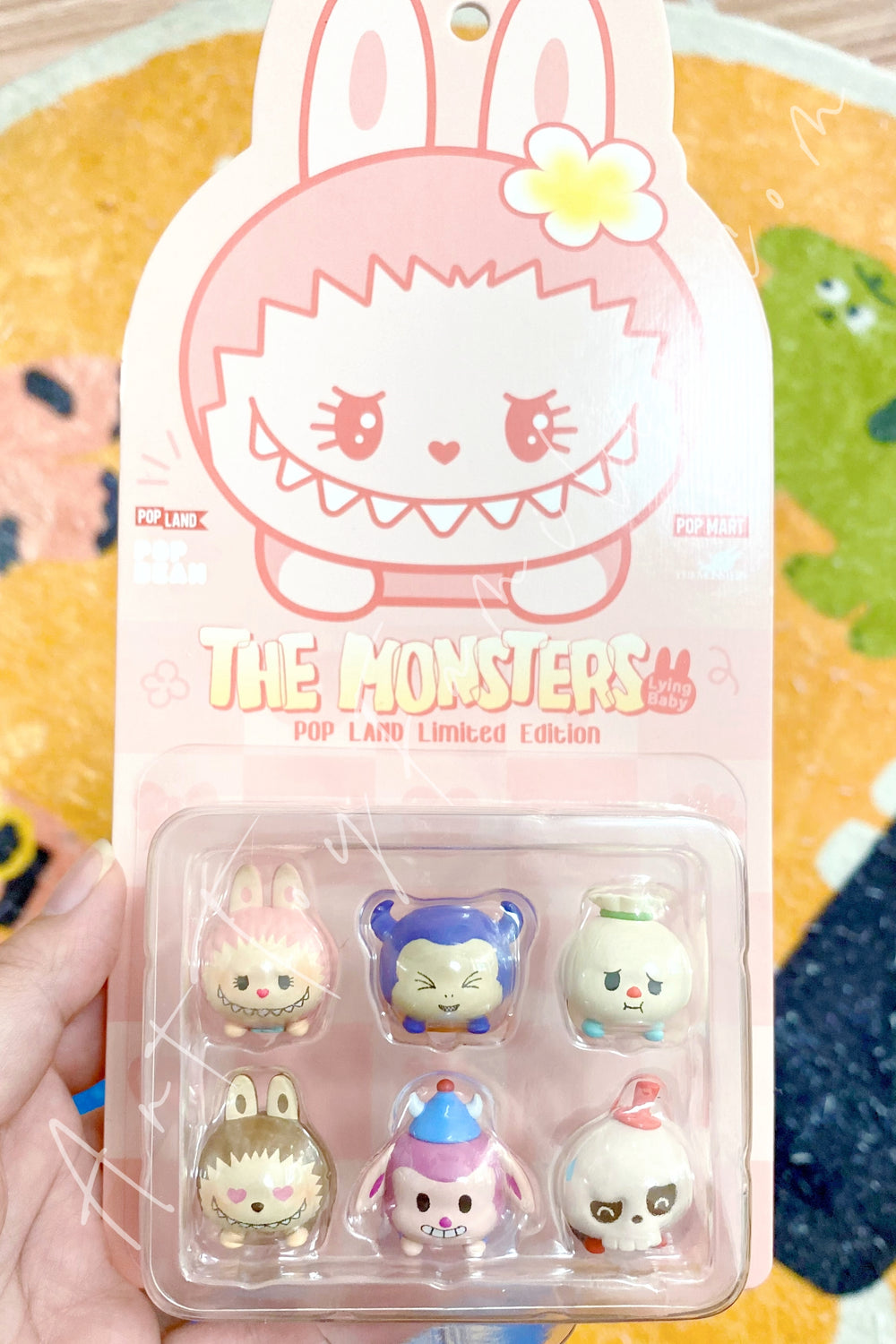 Popmart Pop Bean The Monsters Labubu Lying Baby Set