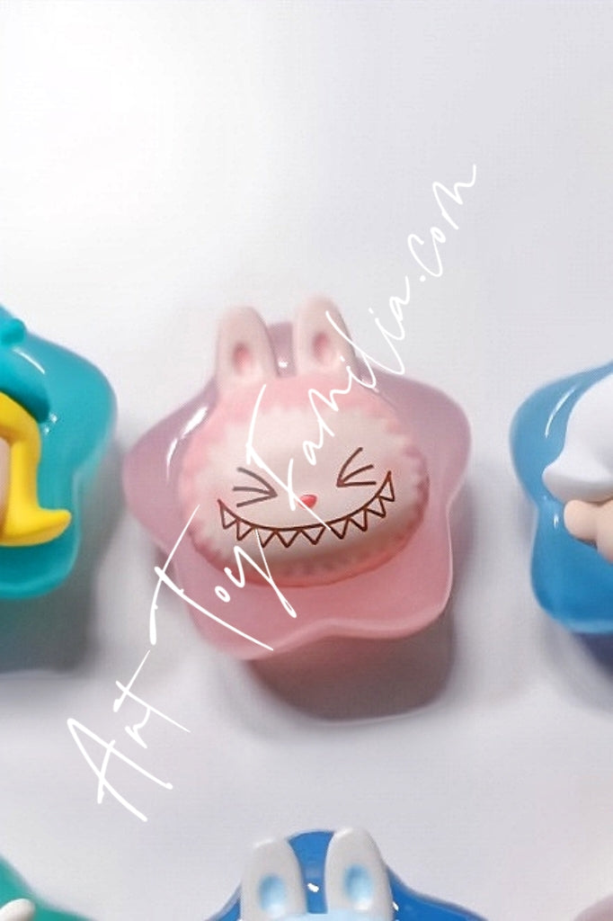 Popmart Pop Bean The Monsters Labubu Zimomo Pink Lucky Star Series