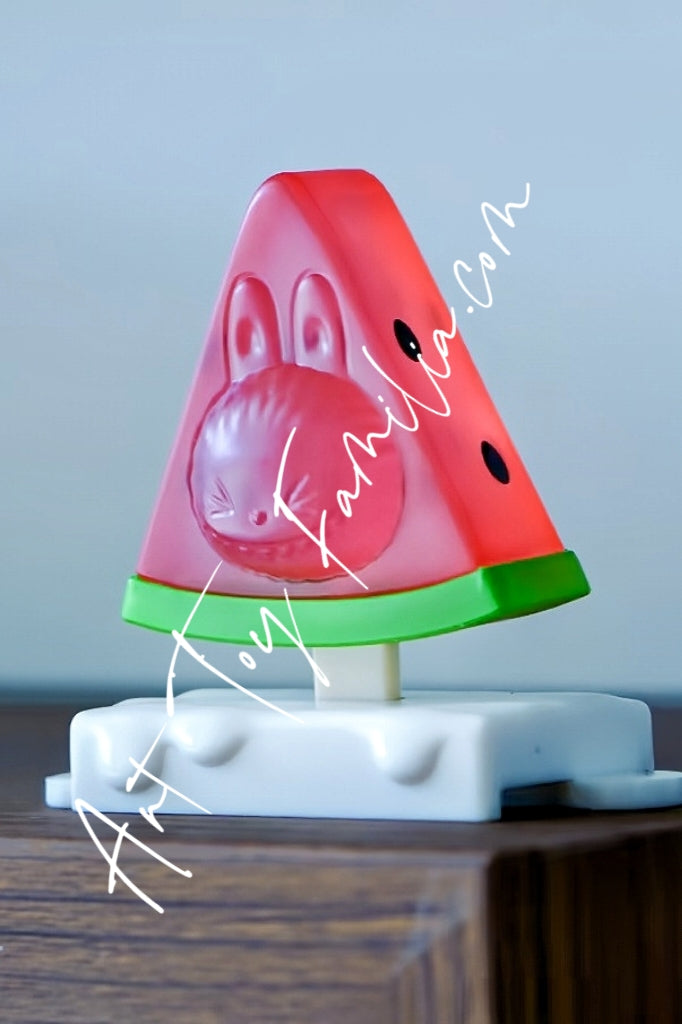 Popmart Pop Bean The Monsters Labubu Zimomo Watermelon(Secret) Mini Ice Pop Series