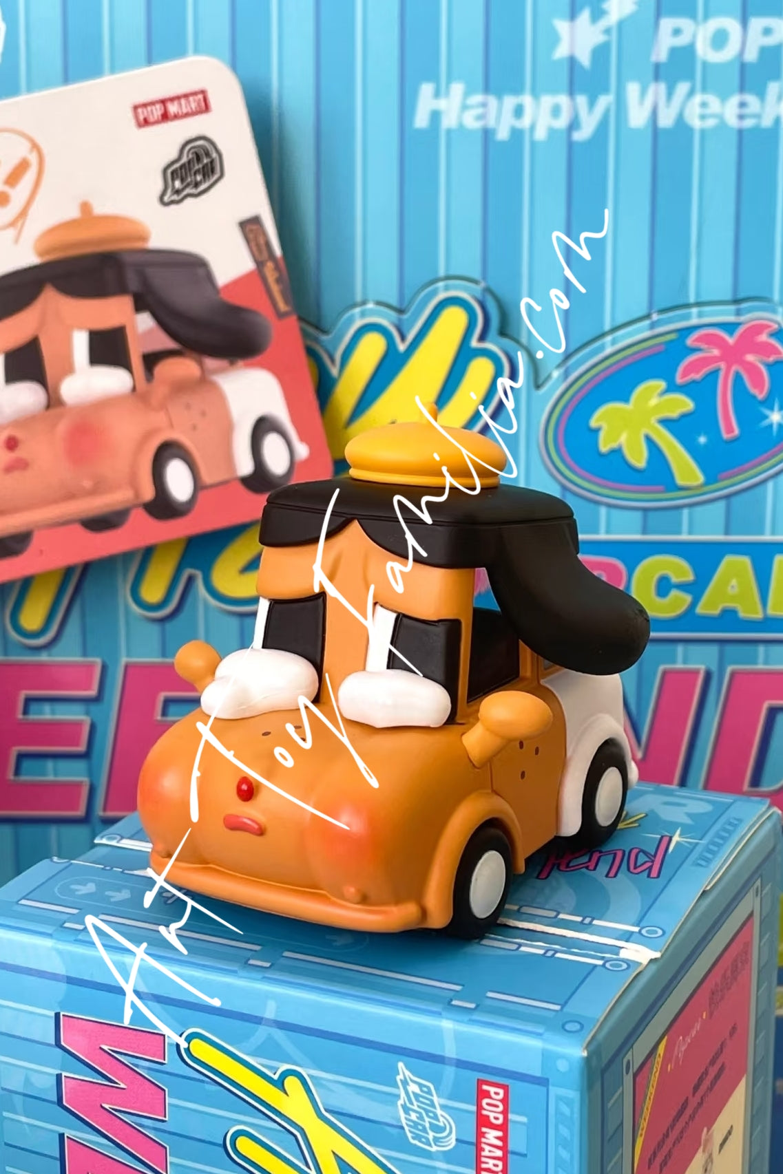 Popmart Popcar Happy Weekend Series Crybaby Brown Ver.