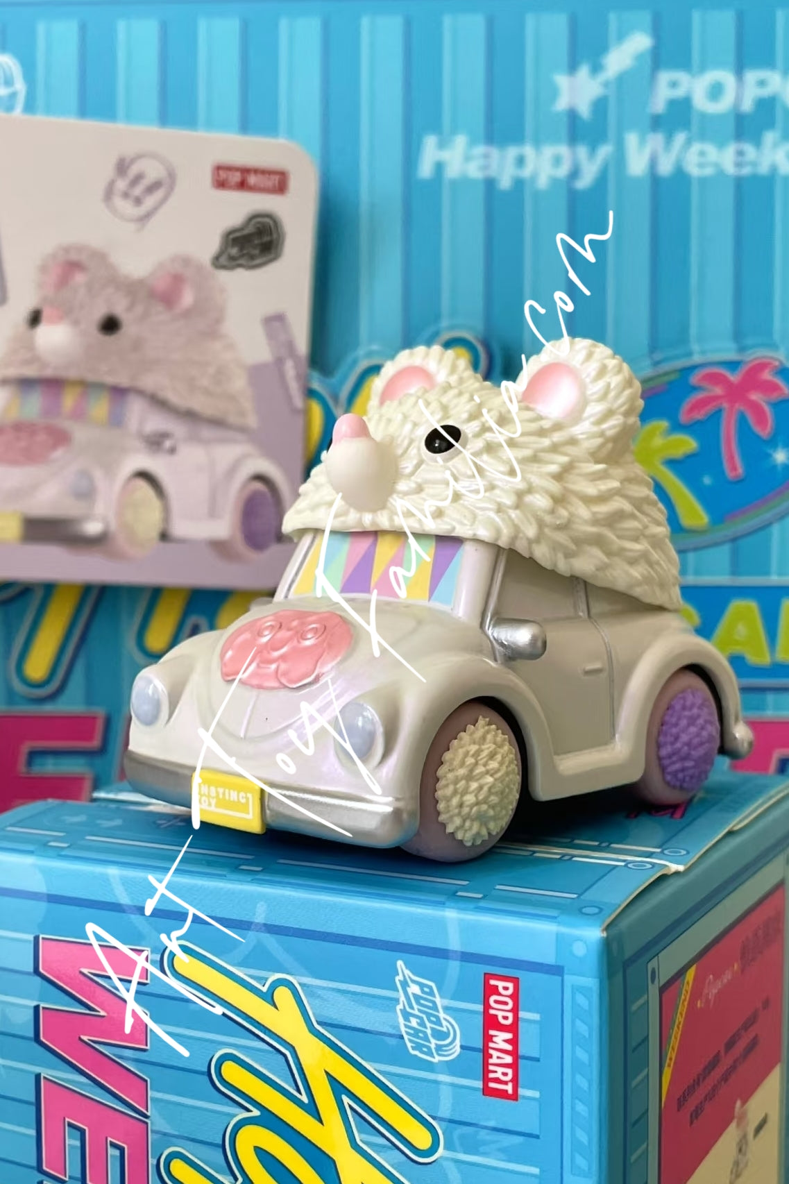 Popmart Popcar Happy Weekend Series Instinctoy Muckey