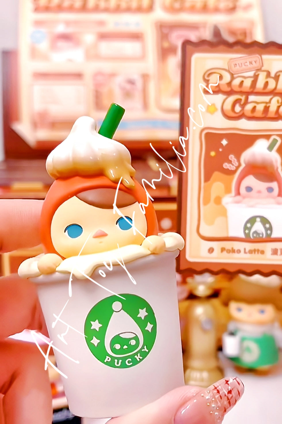 Popmart Pucky Rabbit Cafe Series Poko Latte