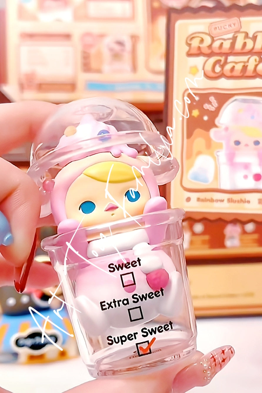 Popmart Pucky Rabbit Cafe Series Rainbow Slushie