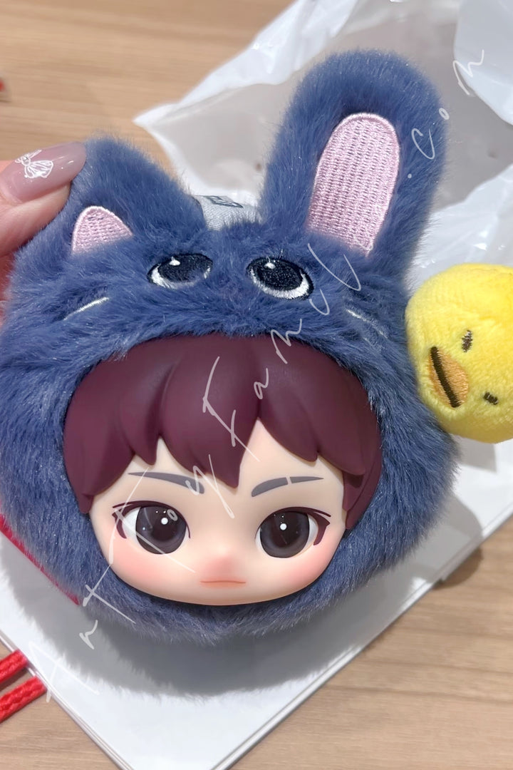 Popmart RIIZE Fluffy Club Series Mini Pouch Keychain Fluffy Tonyangdeok-Wonbin