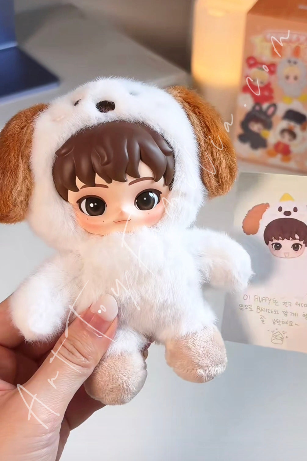 Popmart RIIZE Fluffy Club Series Vinyl Plush Doll Pendant Fluffy Meongryongie-Anton