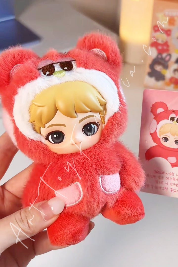 Popmart RIIZE Fluffy Club Series Vinyl Plush Doll Pendant Fluffy Rizuko-Shotaro