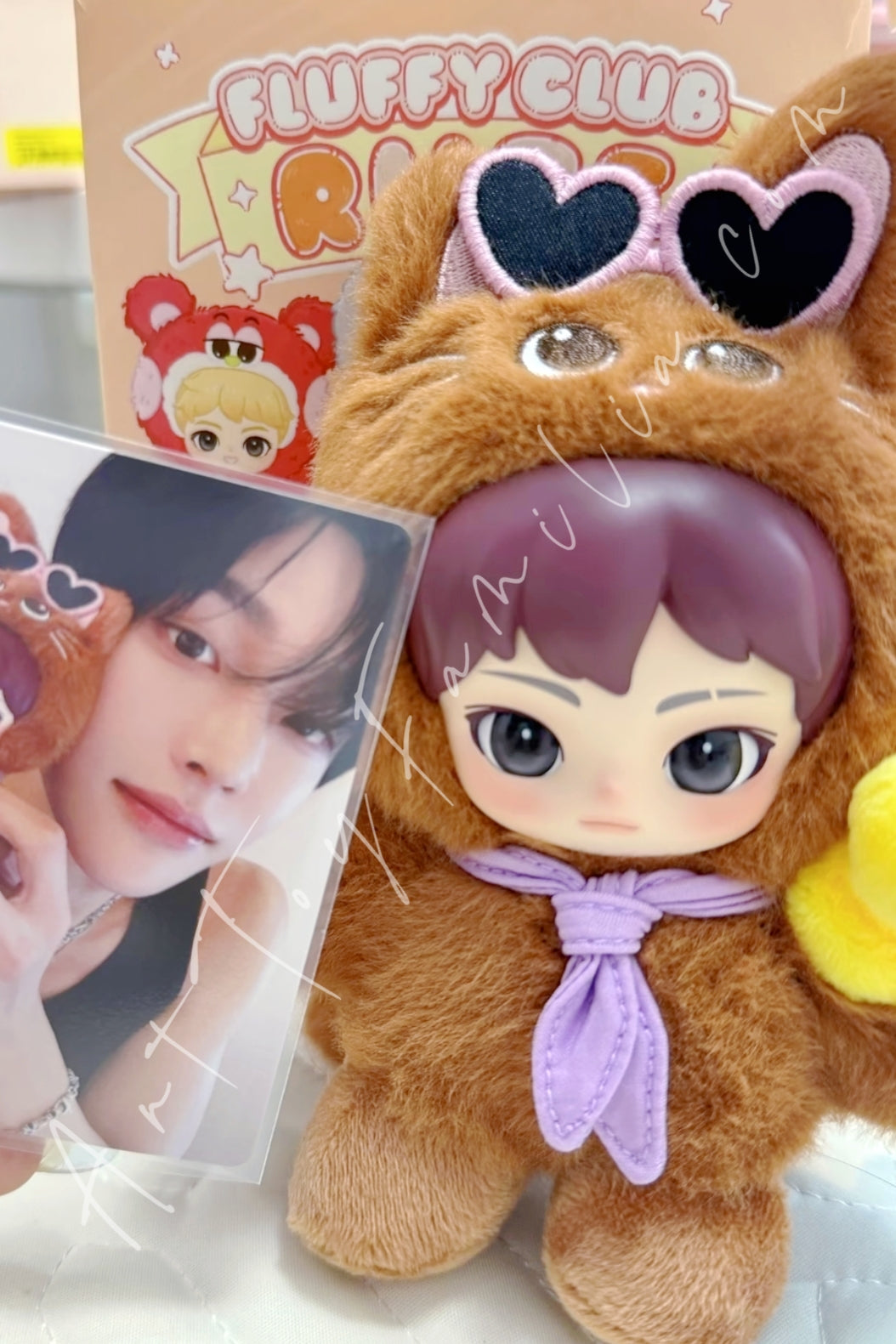 Popmart RIIZE Fluffy Club Series Vinyl Plush Doll Pendant Summer Tonyangdeok-Wonbin