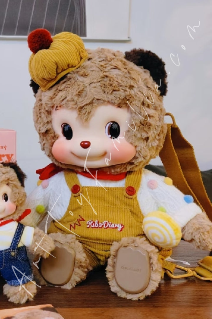 Popmart RiboDiary Forest Gathering Day Series Plush Doll Bag - Bearibo