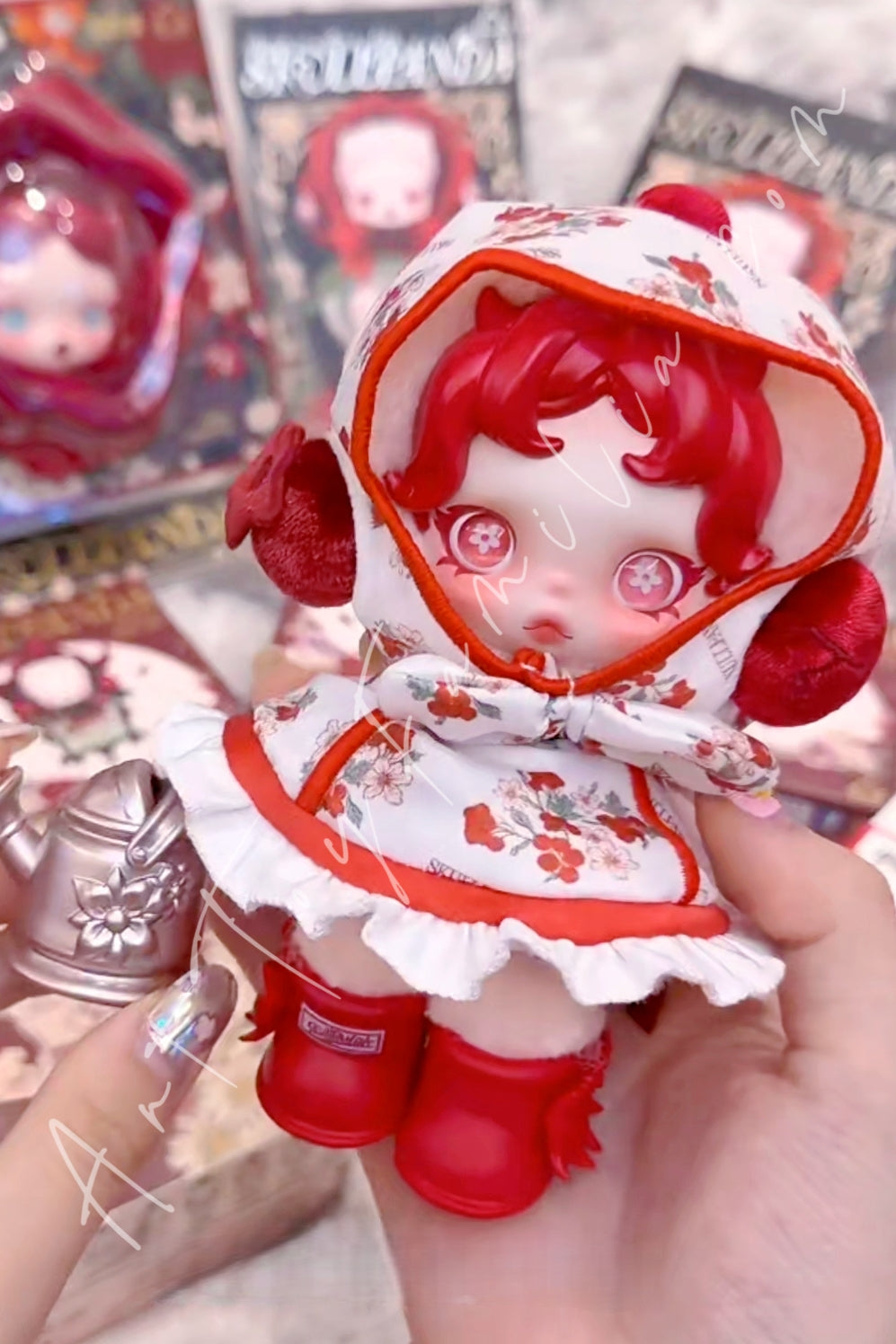 Popmart Skullpanda Amid Flowers Plush Doll Pendant