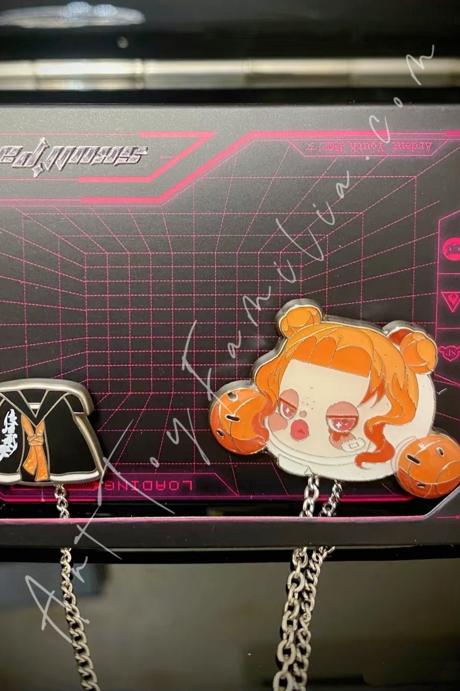 POP MART - Skullpanda City Of Night Series Badge - 夜之城系列徽章 Ardent youth - 热血少女