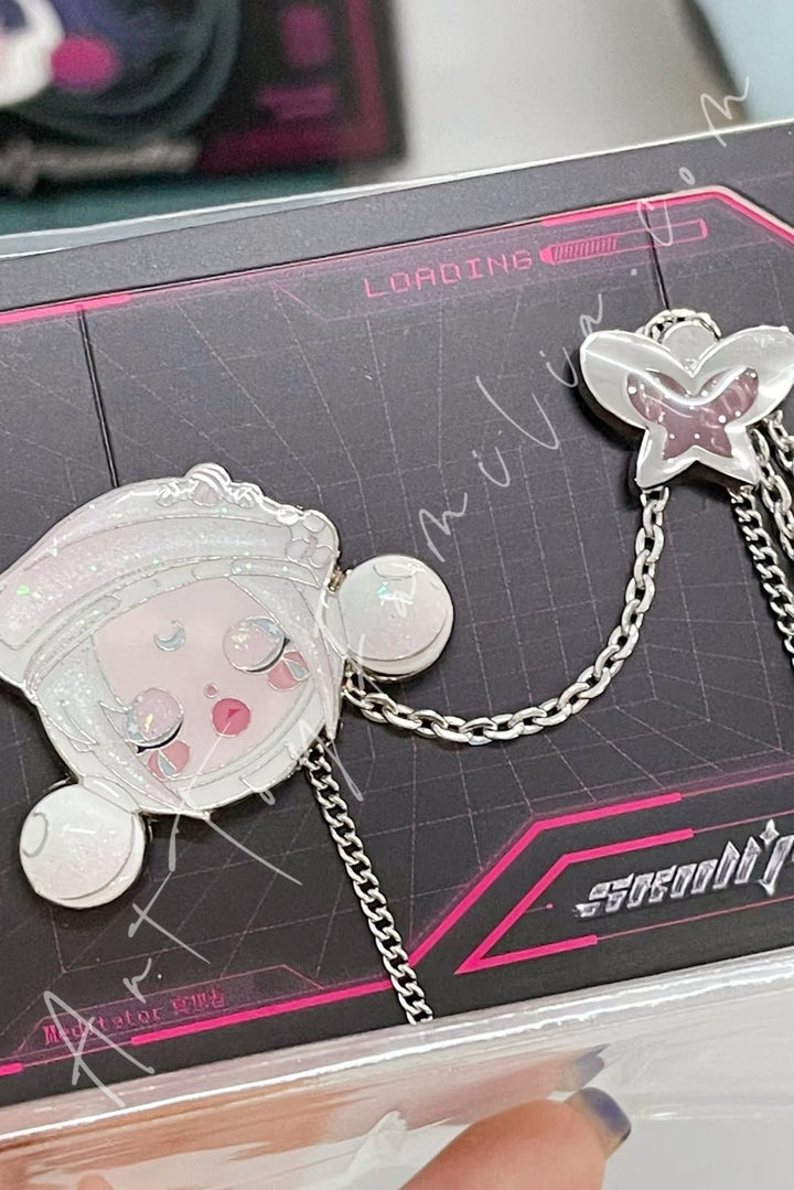 POP MART - Skullpanda City Of Night Series Badge - 夜之城系列徽章 Meditator - 冥想者