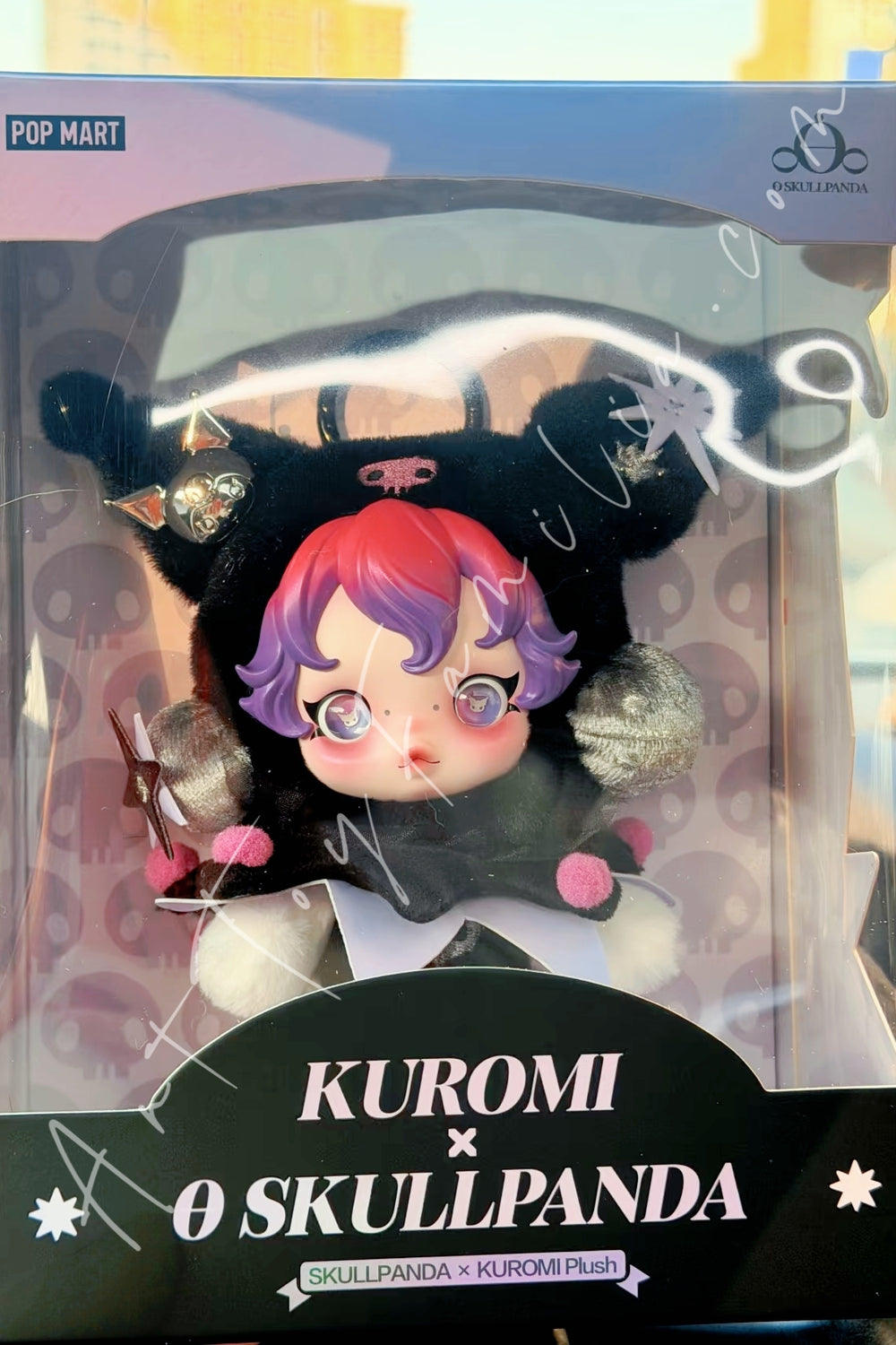 Popmart Skullpanda × Kuromi Plush Pendant