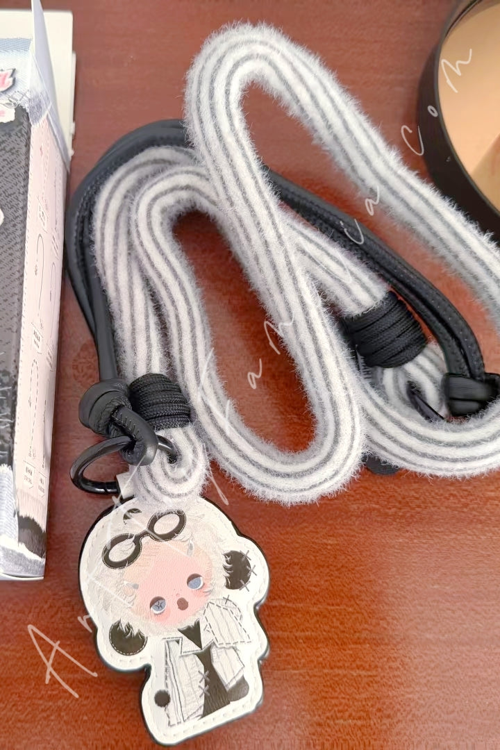 Popmart θ Skullpanda Off Mode Series Phone Lanyard No Adulting