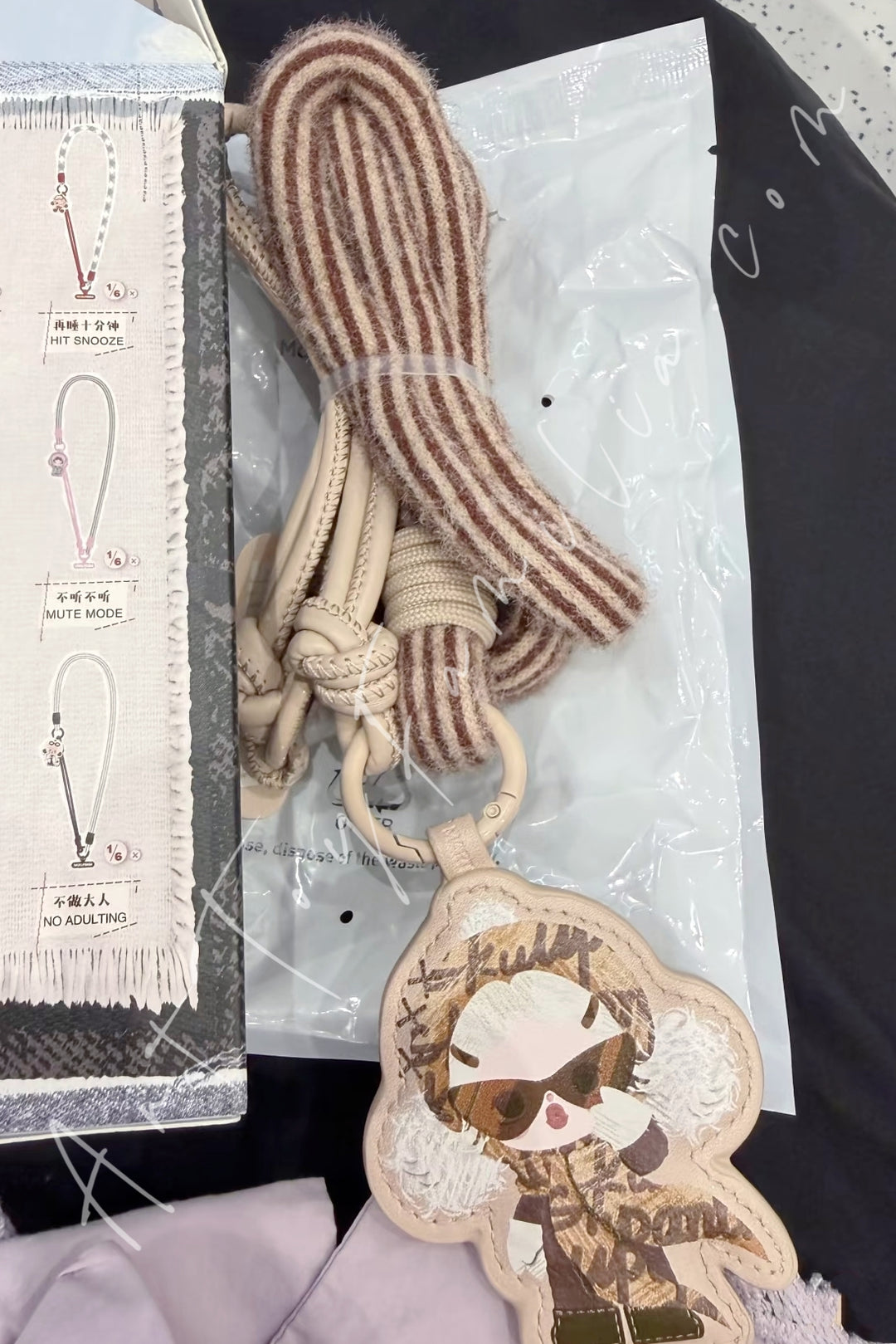 Popmart θ Skullpanda Off Mode Series Phone Lanyard Not Now