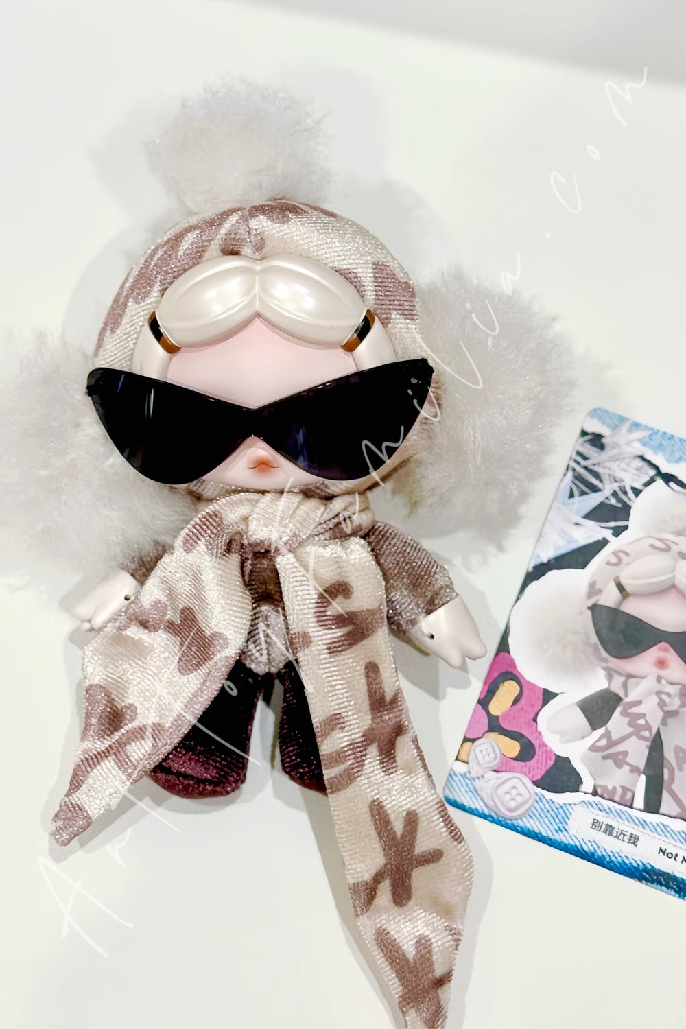 Popmart θ Skullpanda Off Mode Series Plush Doll Pendant Not Now