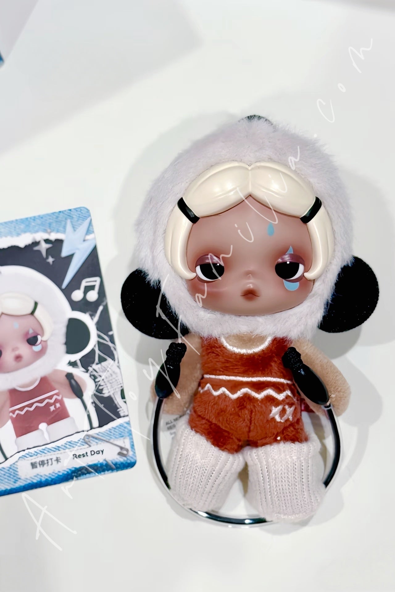 θ Skullpanda Off Mode Series Plush Doll Pendant | POP MART – Art