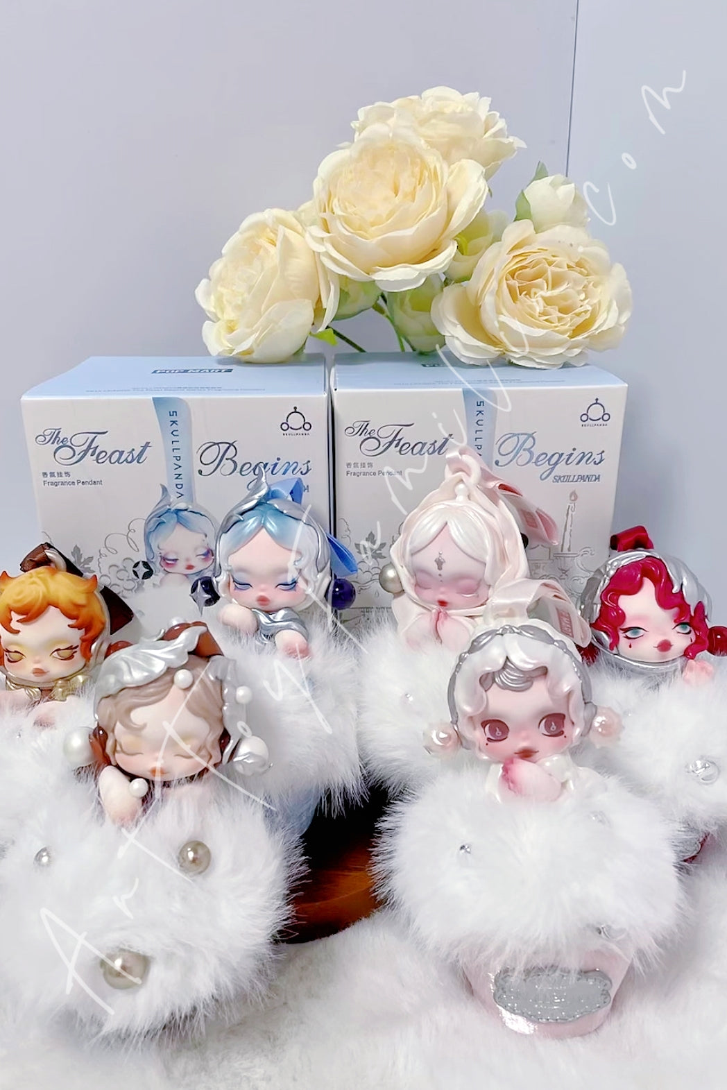 Popmart Skullpanda The Feast Begins Series Fragrance Pendant Sealed Fullset