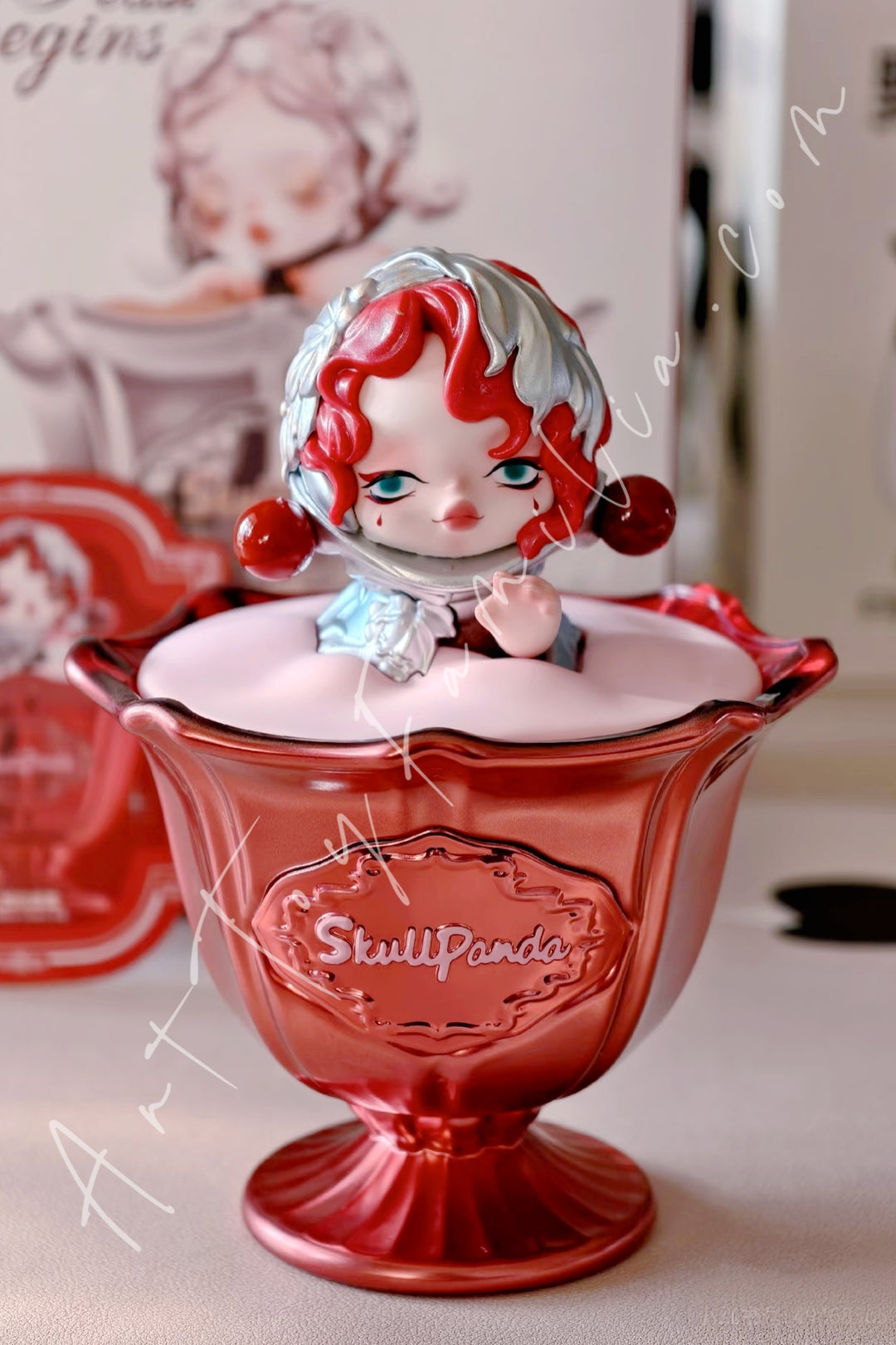 Popmart Skullpanda The Feast Begins Series Scented Candle The Silver Claret Jug