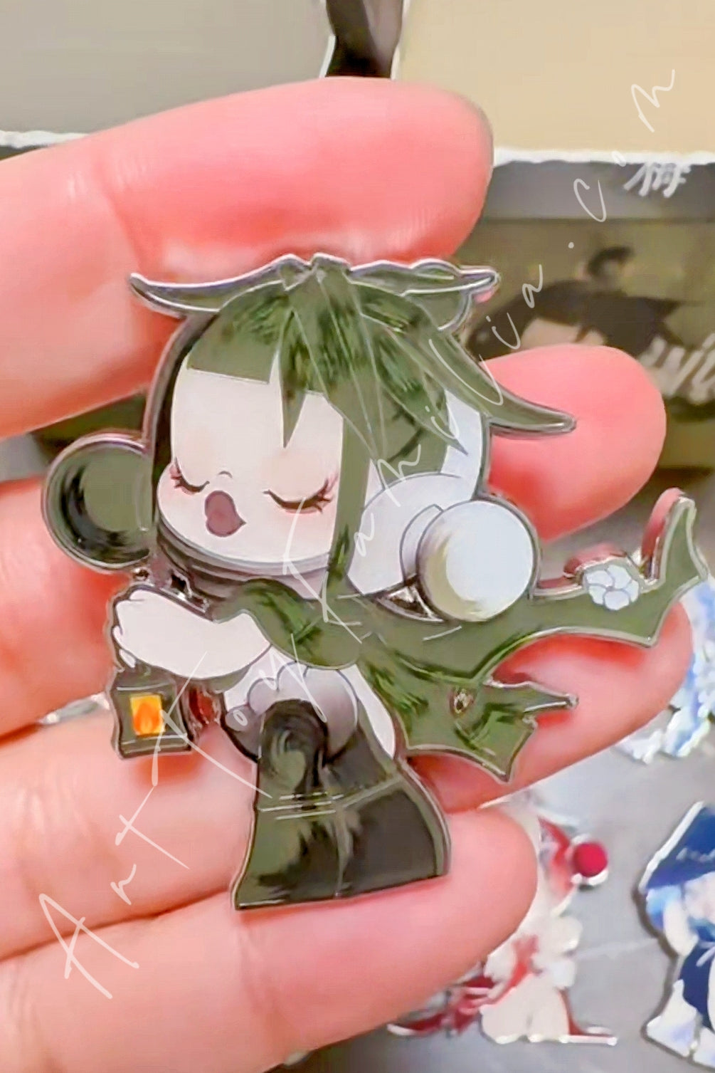 Skullpanda The Ink PlumBlossom Series Badge - 庭前墨梅系列