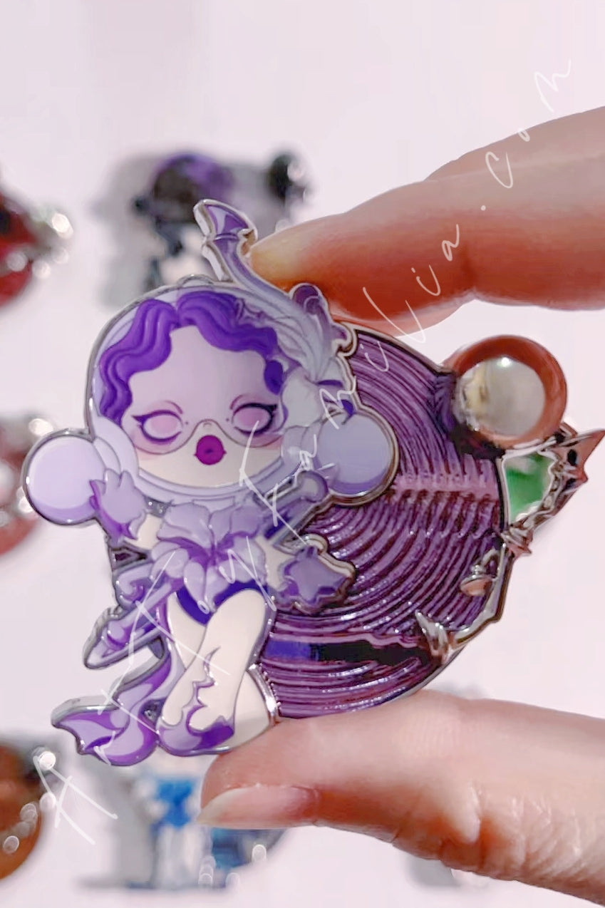 未発売SKULLPANDATheFeastBeginsPendantSet 紫 SKULLPANDA THE FEAST BEGINS SERIES CONFIRMED BLIND BOX FIGURES