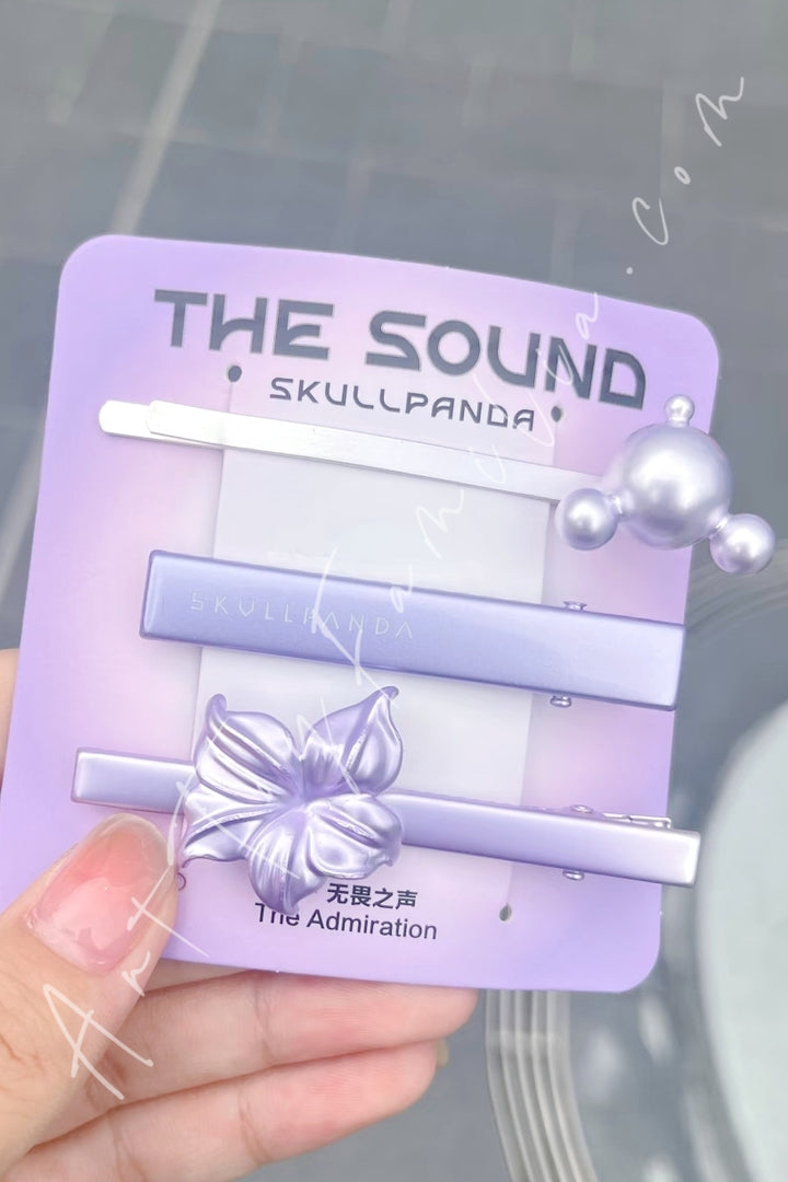 Popmart Skullpanda The Sound Series Hairpin Combination The Admiration