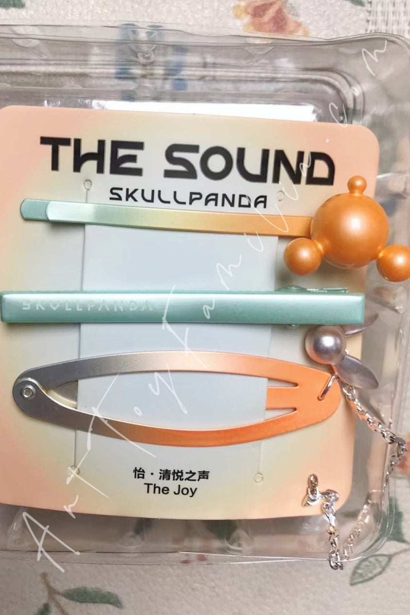 Popmart Skullpanda The Sound Series Hairpin Combination The Joy