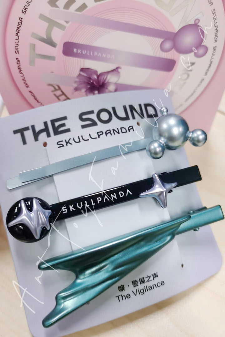 Popmart Skullpanda The Sound Series Hairpin Combination The Vigilance