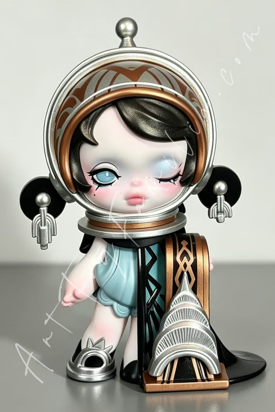 Popmart Skullpanda Where Time Dwells Series Figures Jazz Age Sheen