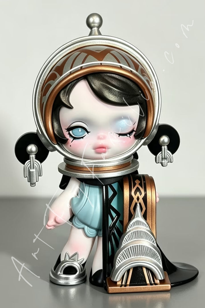 Popmart Skullpanda Where Time Dwells Series Figures Jazz Age Sheen
