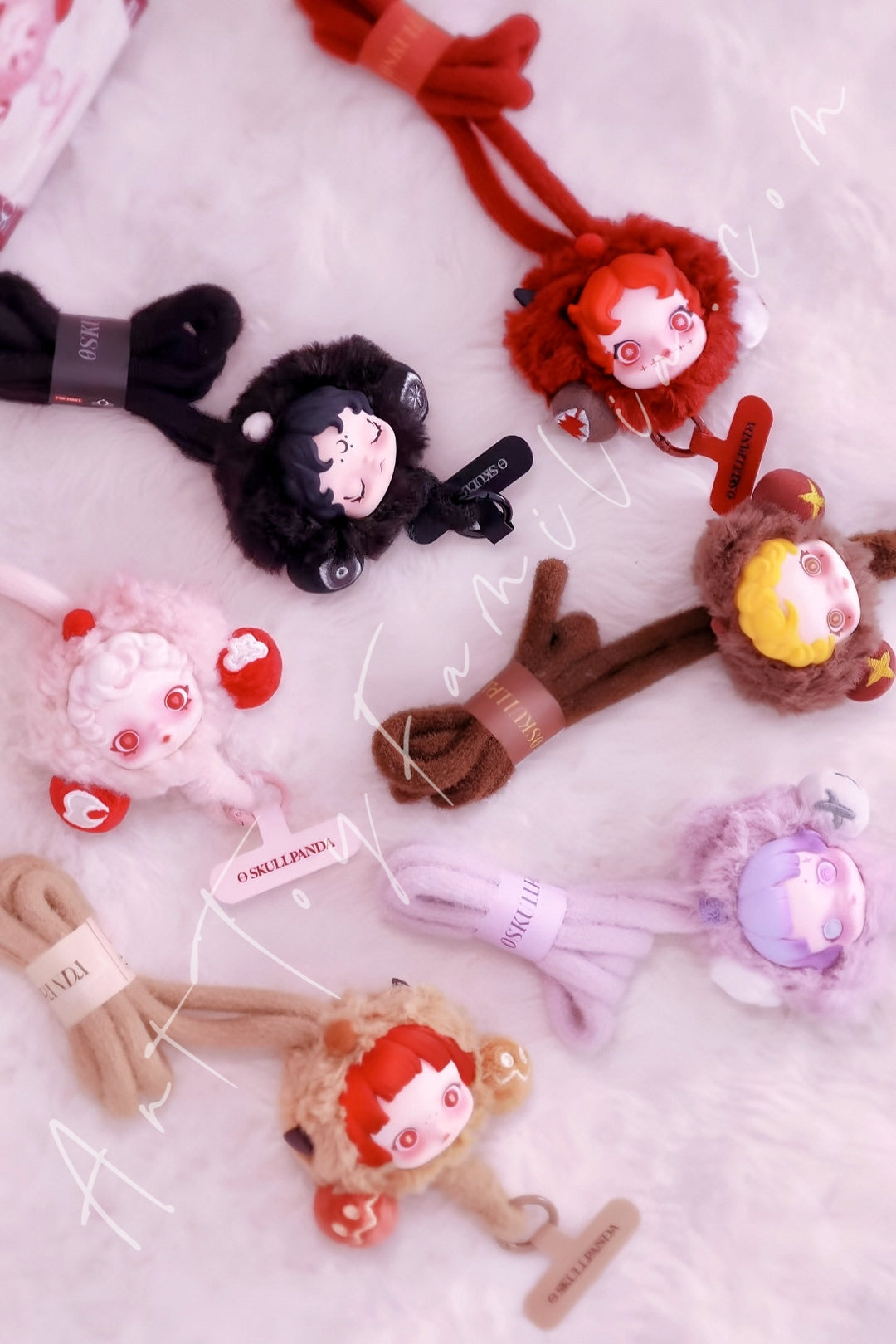 Popmart Skullpanda You Found Me Series Phone Lanyard Fullset