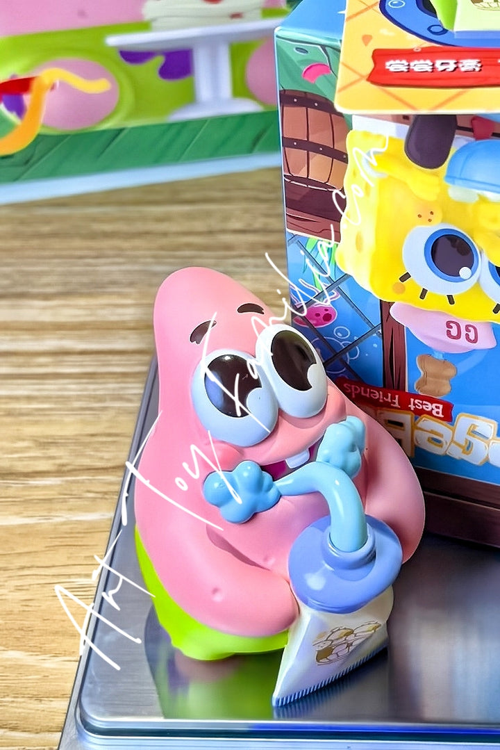 Popmart SpongeBob Best Friends SeriesToothpaste Tasting