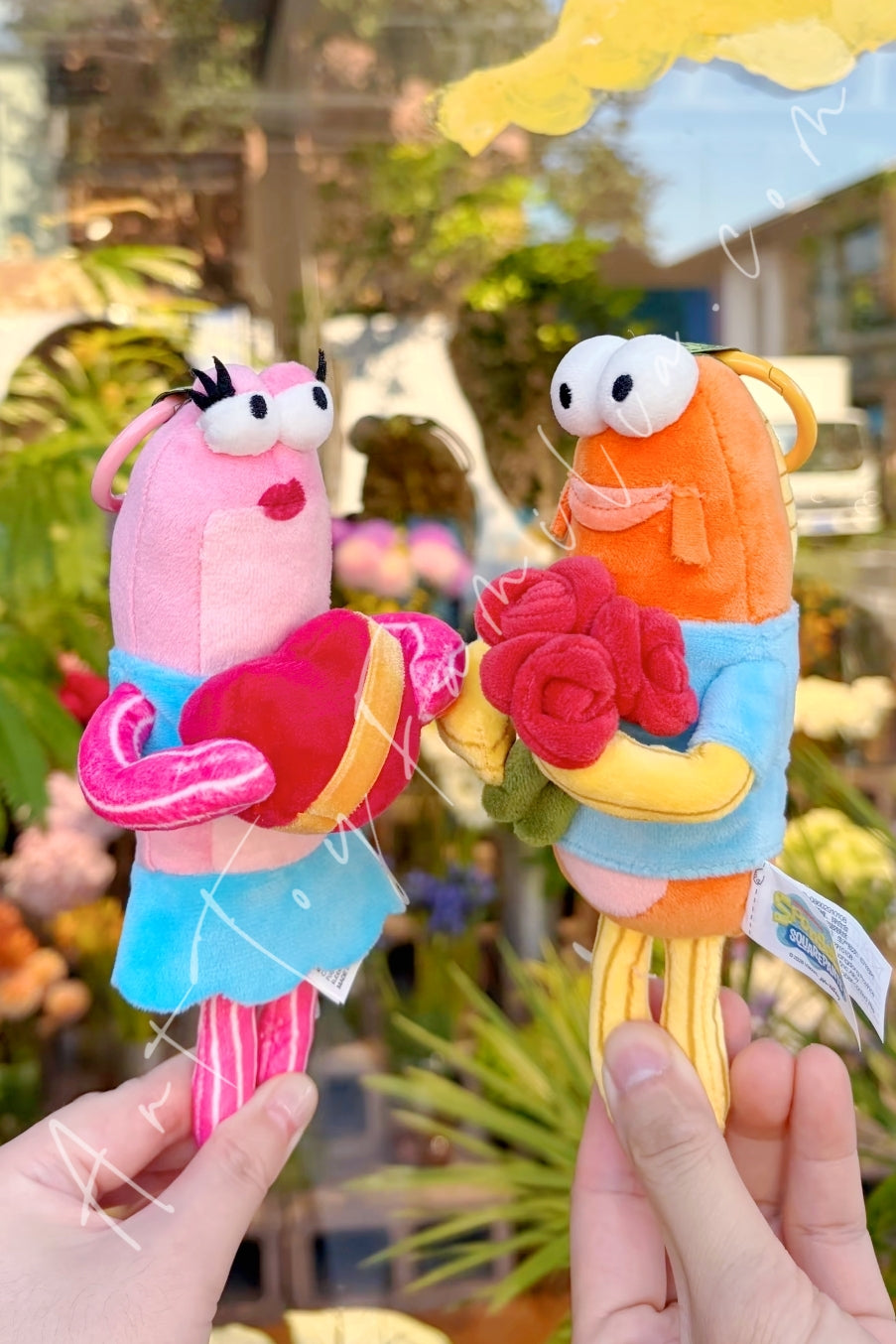 Popmart SpongeBob SquarePants Romantic Fish Plush Set