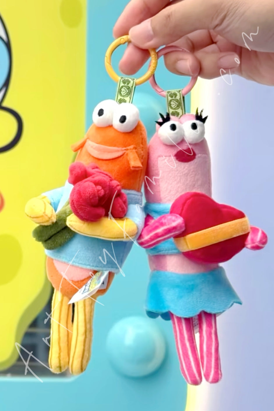 Popmart SpongeBob SquarePants Romantic Fish Plush Set