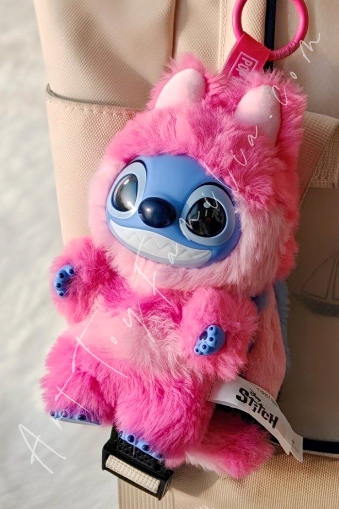POP MART - Stitch Adventure Series Vinyl Plush Pendant - 史迪奇冒险系列搪胶毛绒挂件 Cheshire Cat Stitch - 妙妙猫史迪奇